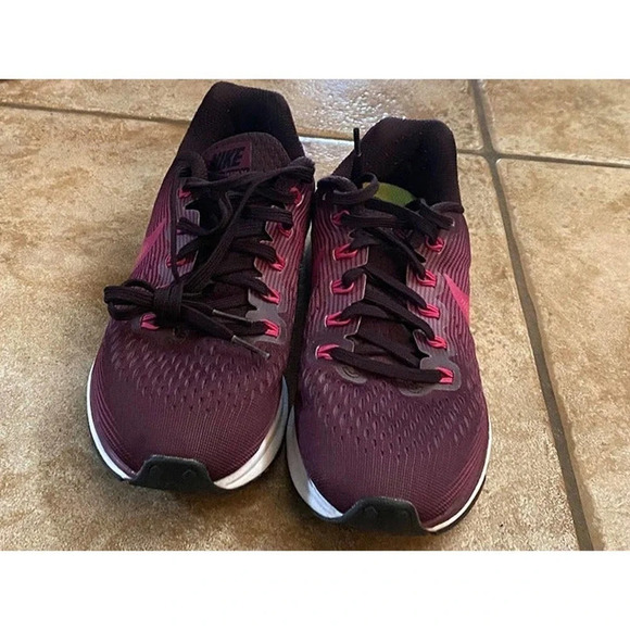 Nike Zoom Pegasus 34 Womens US 7.5 Athletic Lace Up Running Sneakers Preowned - Picture 4 of 12